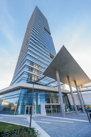CW 50-SC Perete cortina - Business center Paragon Tower situat în Ankara, Curcan