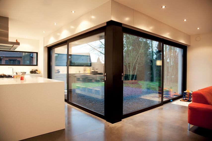 ConceptPatio 130 Sisteme glisante și CS 86-HI (c) Sisteme anulate - Passive House situat în Ath, België