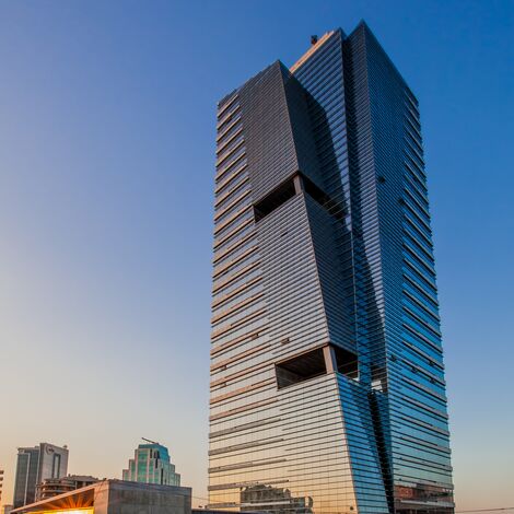 CW 50-SC Perete cortina - Business center Paragon Tower situat în Ankara, Curcan