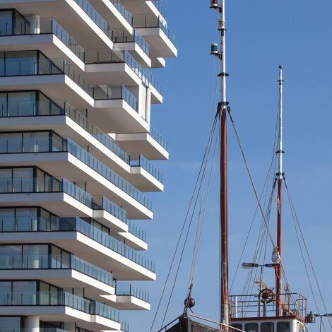ConceptSystem 77 Ferestre și ConceptWall 50 Perete cortina - Baelskaai 12 (Oosteroever) situat în Oostende, België
