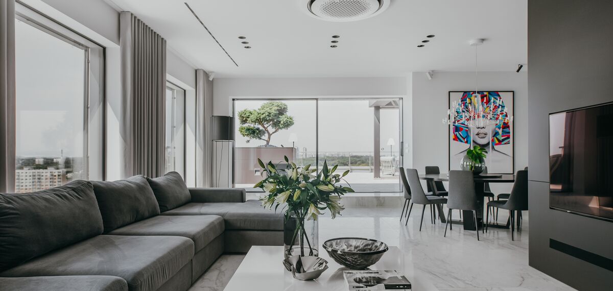 SlimLine 38 Ferestre și HiFinity Sisteme glisante - Apartment Silesia situat în Silesia, Polonia