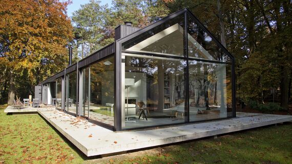 ConceptPatio 130 Sisteme glisante, ConceptSystem 77 Fereste și ConceptWall 50 Perete cortina - House Brouwhuis situat în Oisterwijk, Olanda